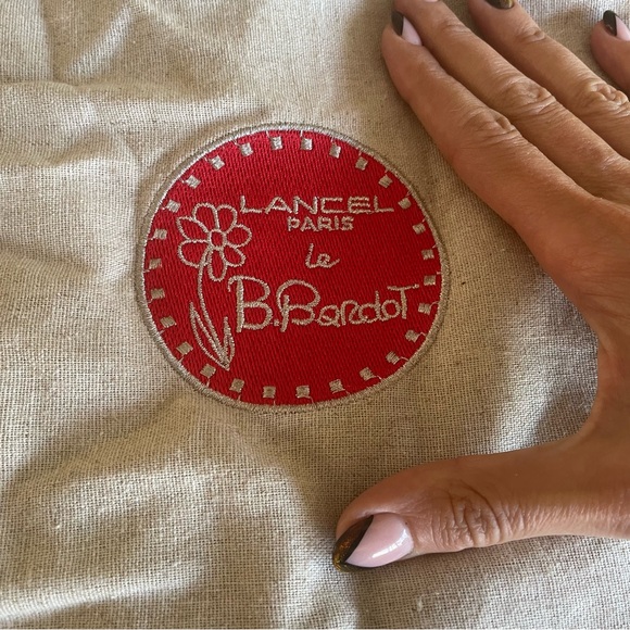 RARE LANCEL PARIS BB Brigitte Bardot bag. Suede blue. - Picture 14 of 16